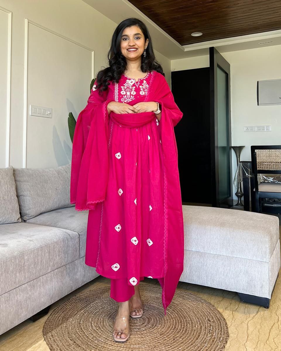 Premium multicolor Cotton flared set Traditional & Ceremonial Clothing