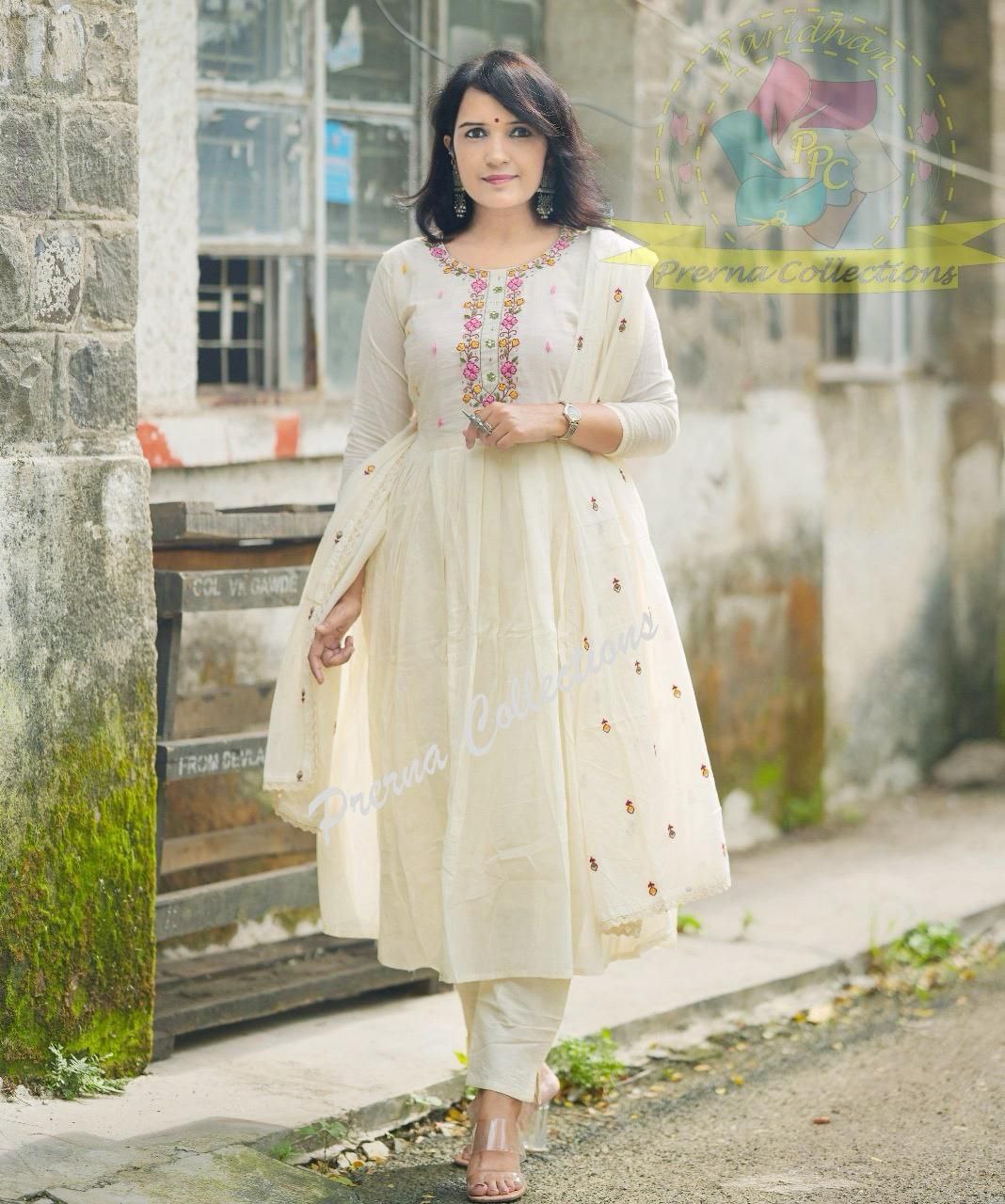 Premium floral Anarkali kurti Traditional & Ceremonial Clothing