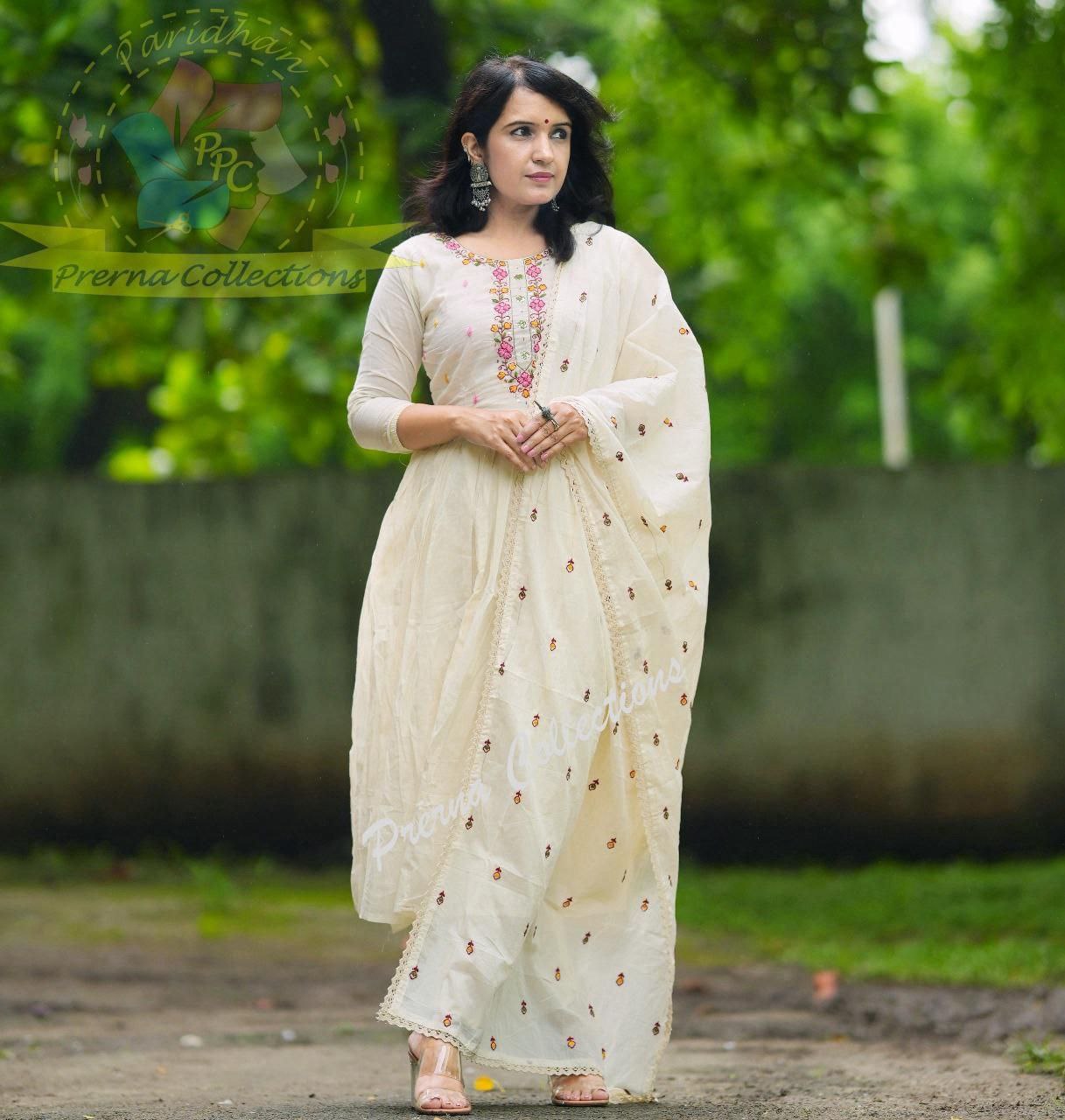 Premium floral Anarkali kurti Traditional & Ceremonial Clothing