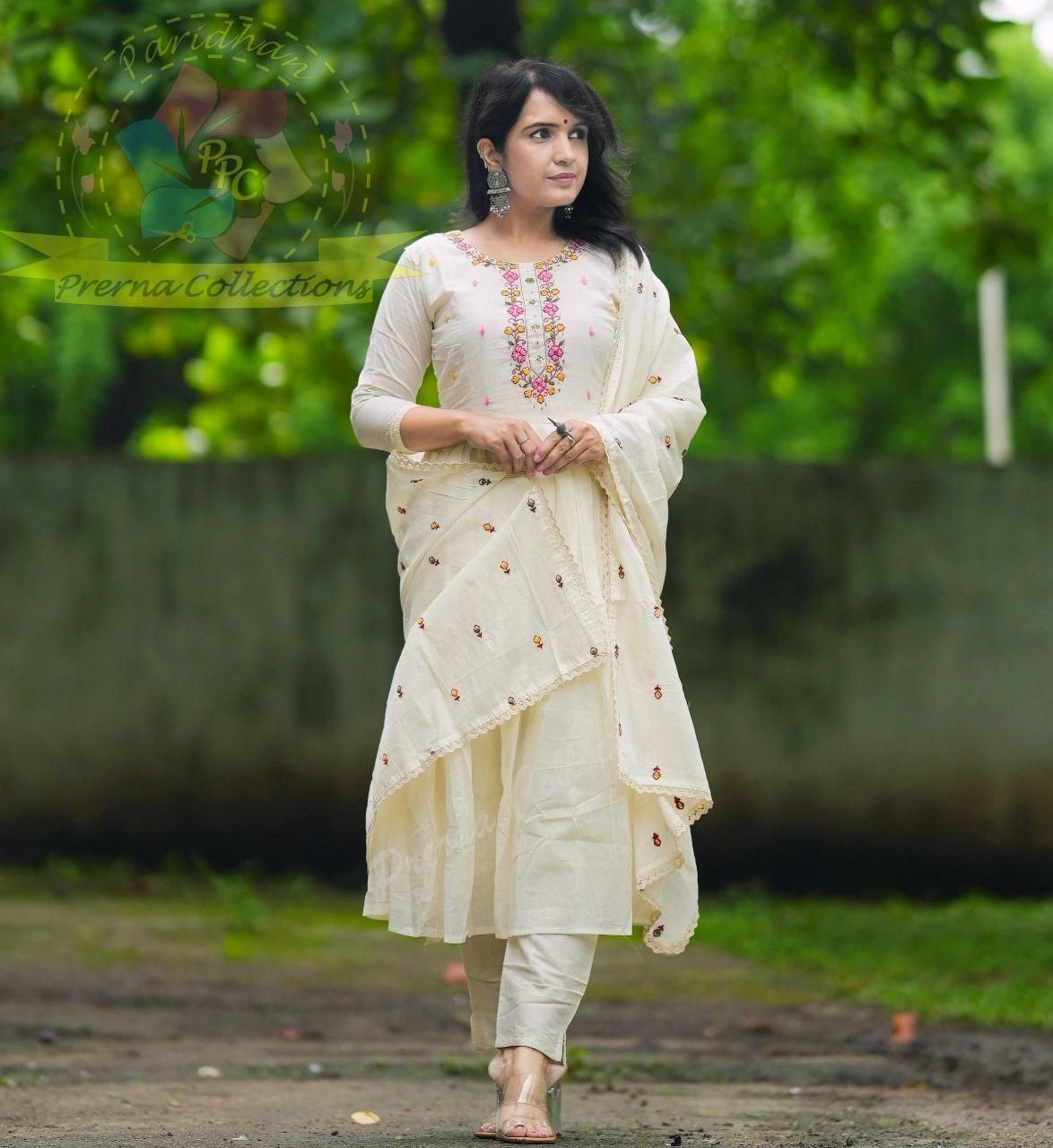 Premium floral Anarkali kurti Traditional & Ceremonial Clothing
