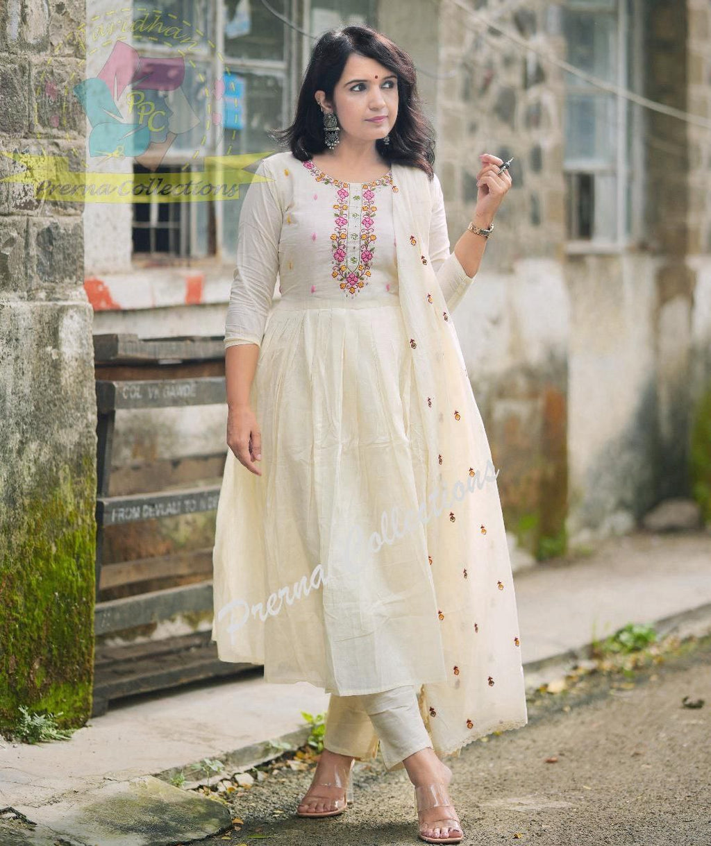 Premium floral Anarkali kurti Traditional & Ceremonial Clothing