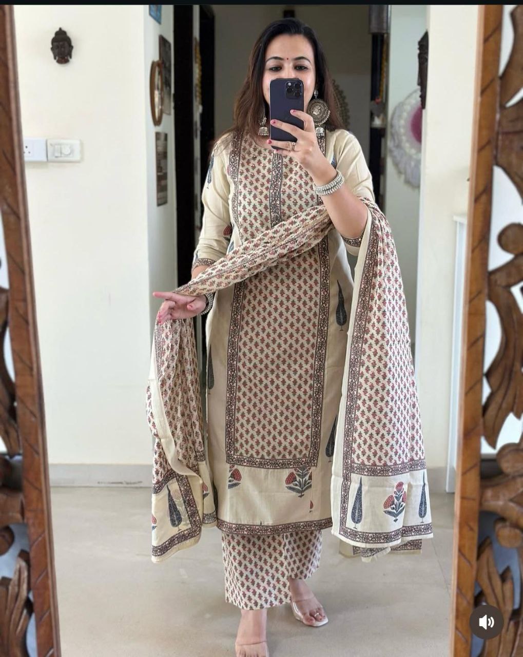 Premium  floral multicolor Cotton kurti Traditional & Ceremonial Clothing