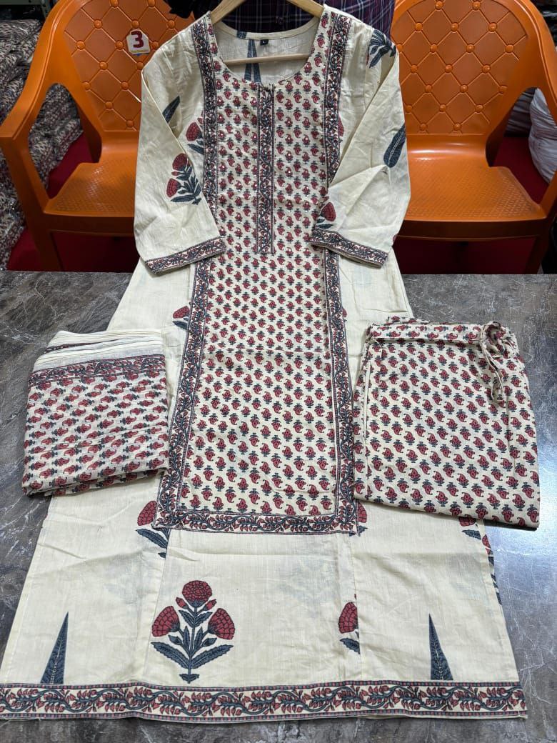 Premium  floral multicolor Cotton kurti Traditional & Ceremonial Clothing