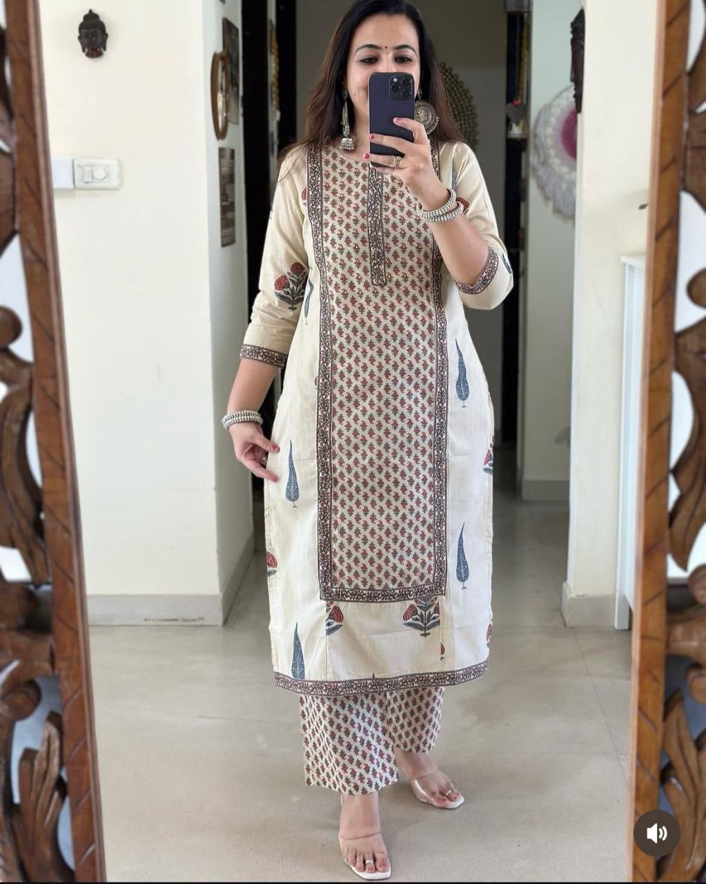 Premium  floral multicolor Cotton kurti Traditional & Ceremonial Clothing