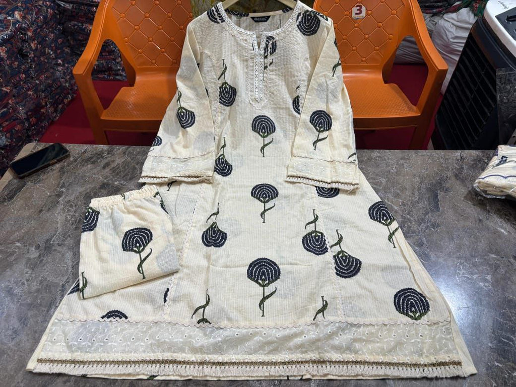 Premium floral Cotton cord set Traditional & Ceremonial Clothing