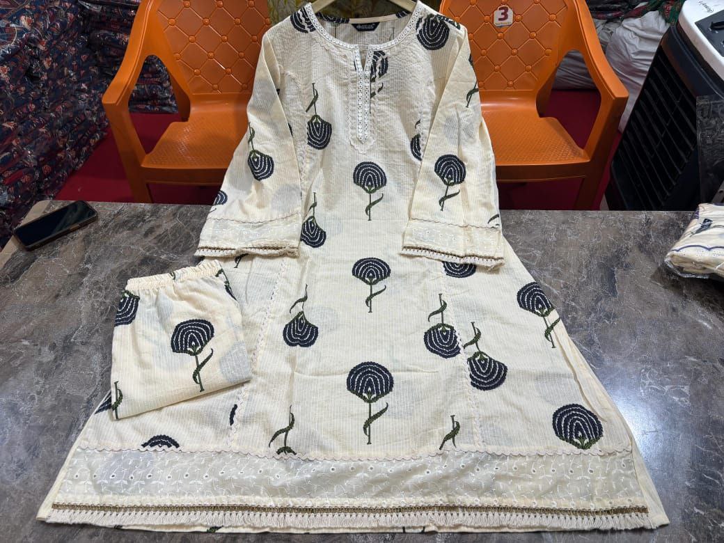 Premium floral Cotton cord set Traditional & Ceremonial Clothing