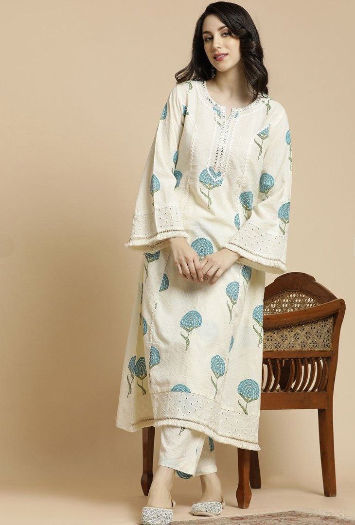 Premium floral Cotton cord set Traditional & Ceremonial Clothing