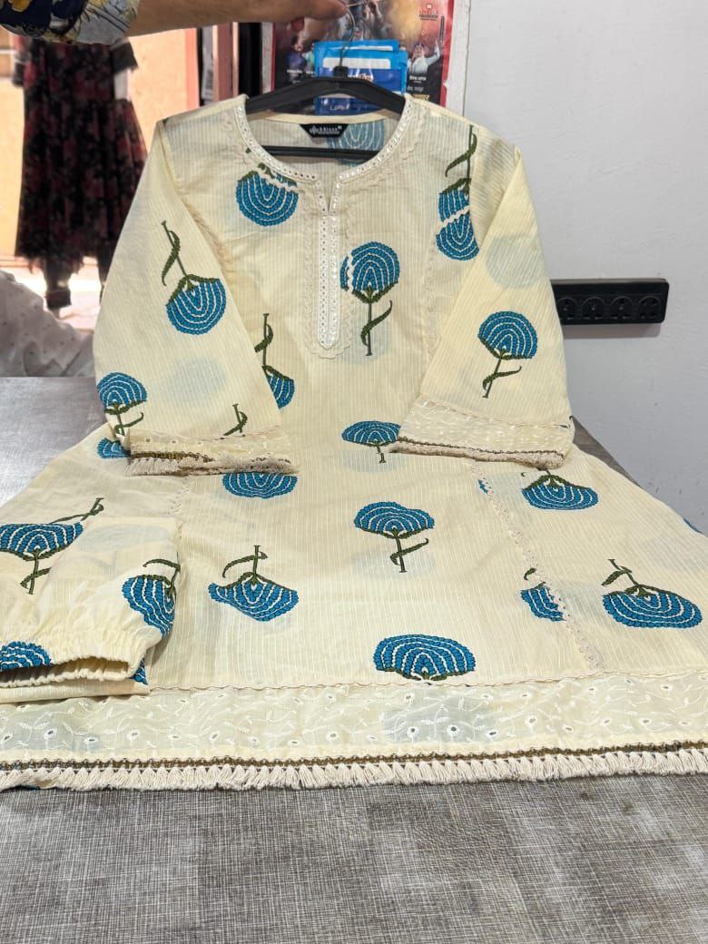 Premium floral Cotton cord set Traditional & Ceremonial Clothing