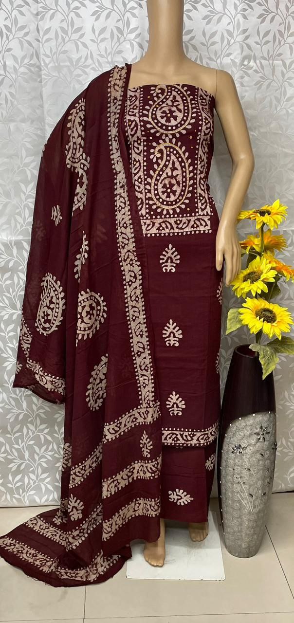 Premium multicolor Cotton batik print meterial  Traditional & Ceremonial Clothing