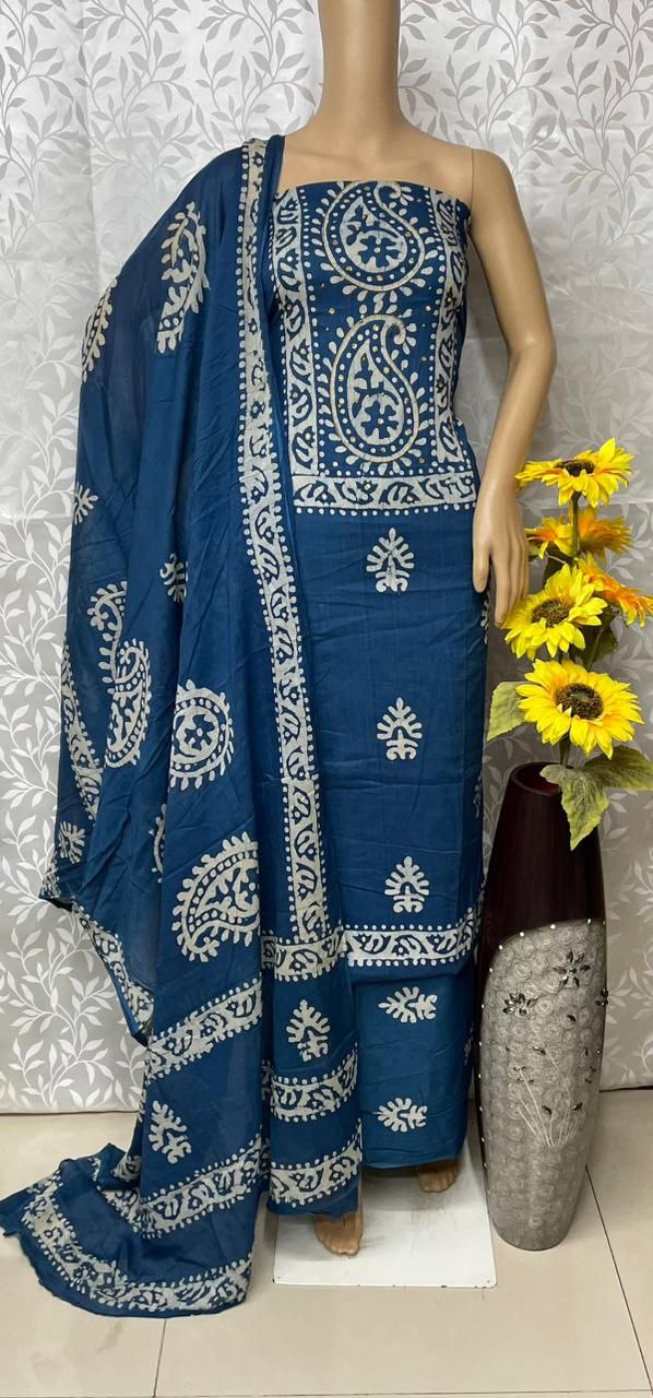 Premium multicolor Cotton batik print meterial  Traditional & Ceremonial Clothing