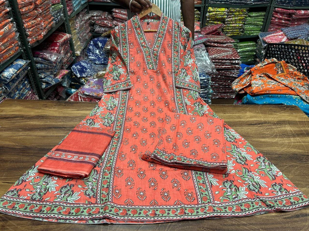 Premium floral Indian Aline kurta Traditional & Ceremonial Clothing
