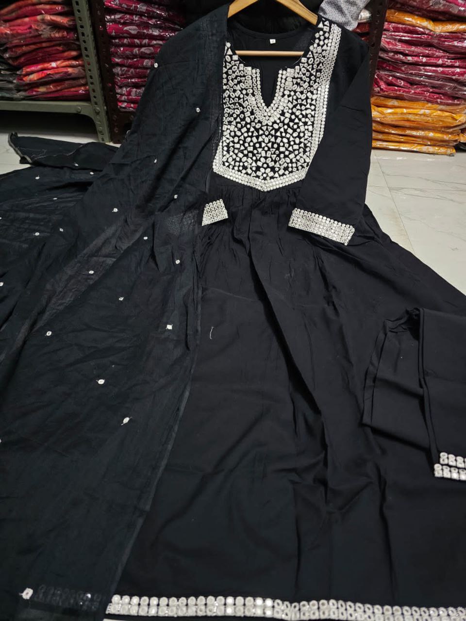 Premium floral Cotton anarkali Traditional & Ceremonial Clothing