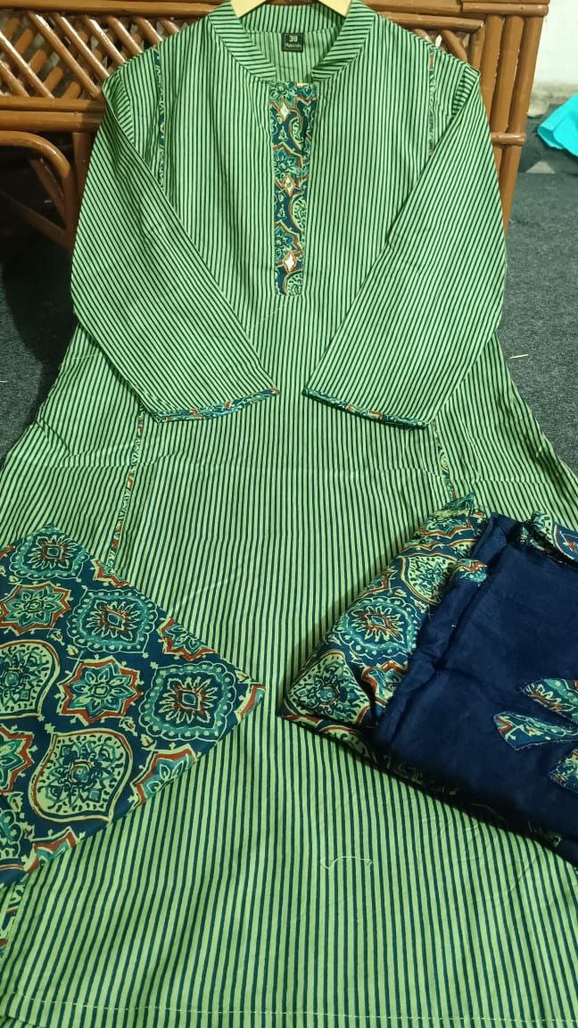 Premium multicolor Cotton ajrak suit Traditional & Ceremonial Clothing