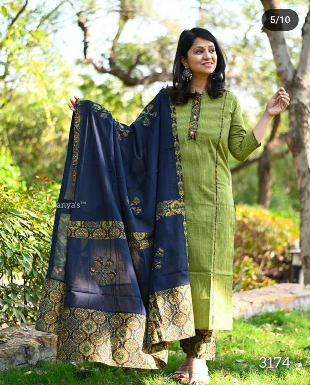 Premium multicolor Cotton ajrak suit Traditional & Ceremonial Clothing