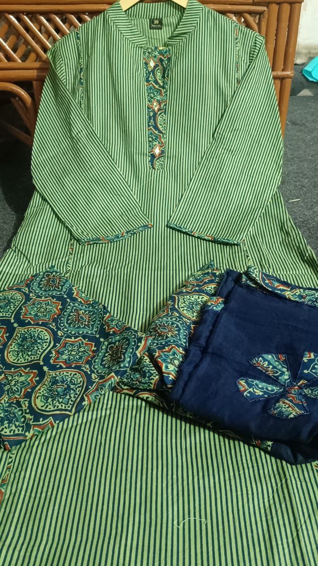 Premium multicolor Cotton ajrak suit Traditional & Ceremonial Clothing