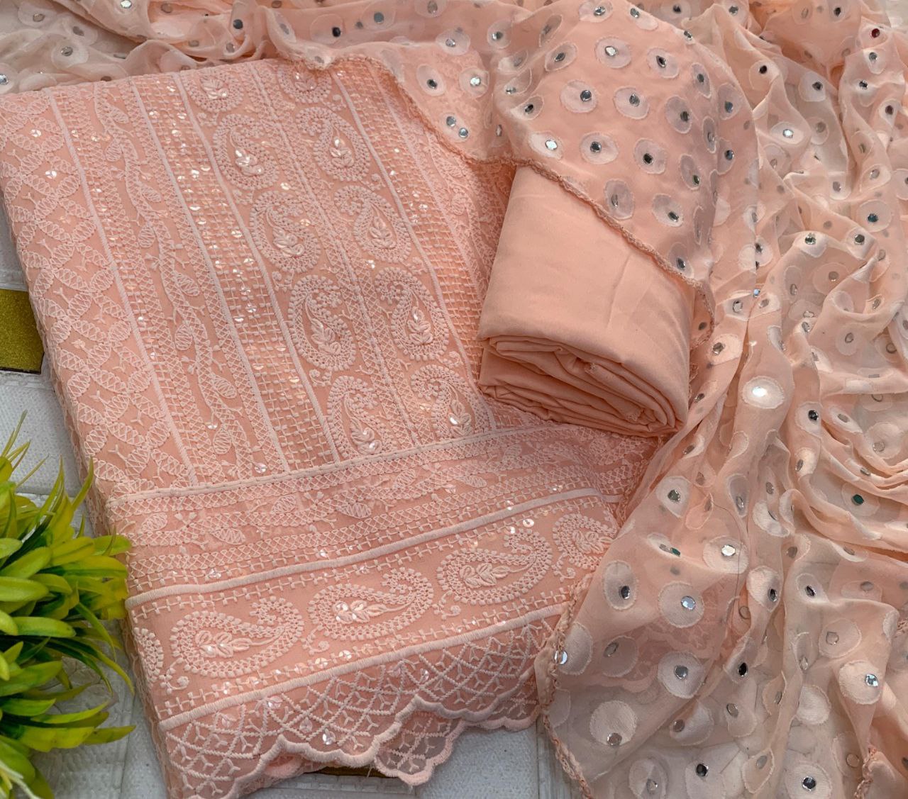 Premium gold Mirrorr work materials Traditional & Ceremonial Clothing