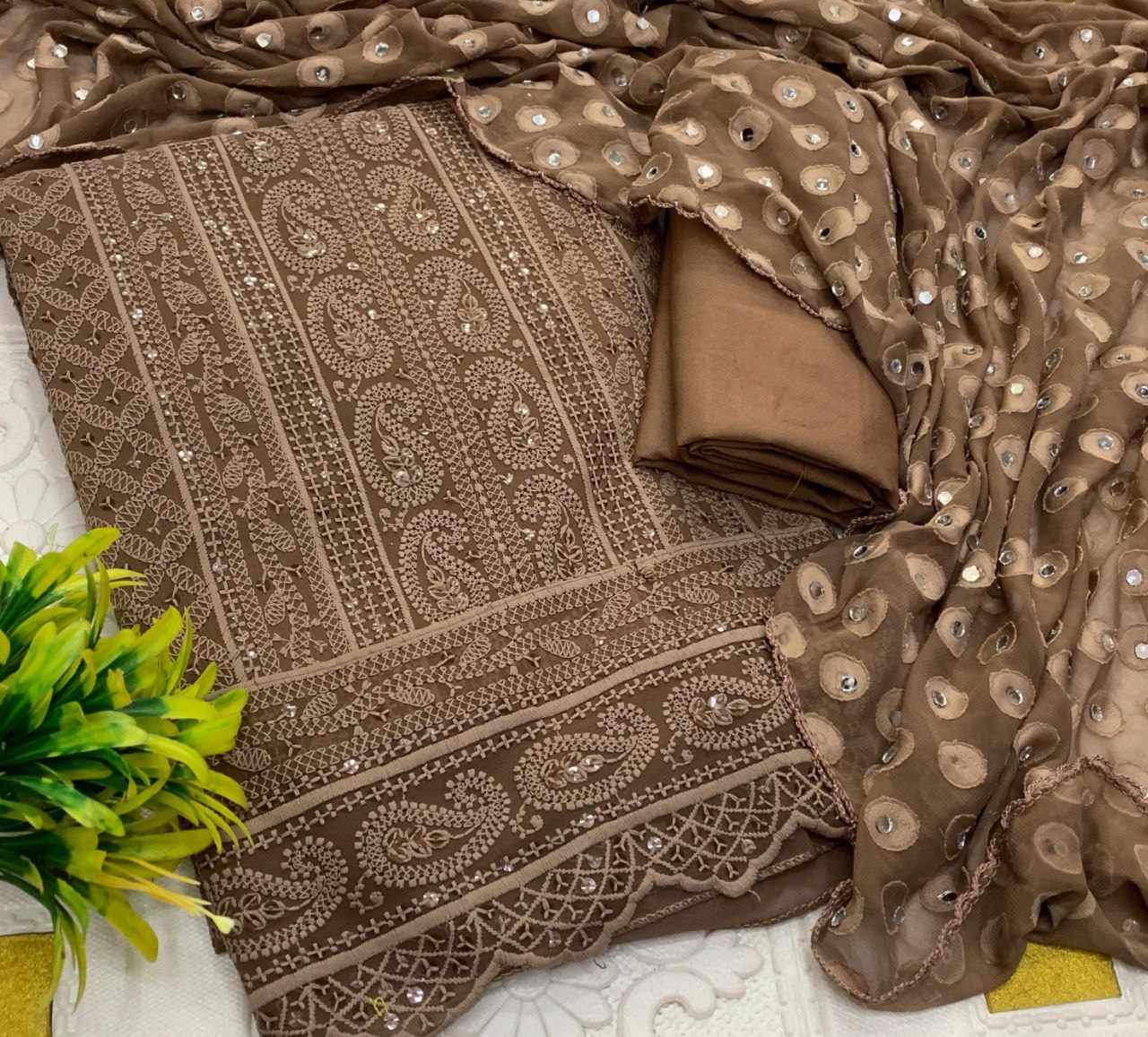 Premium gold Mirrorr work materials Traditional & Ceremonial Clothing