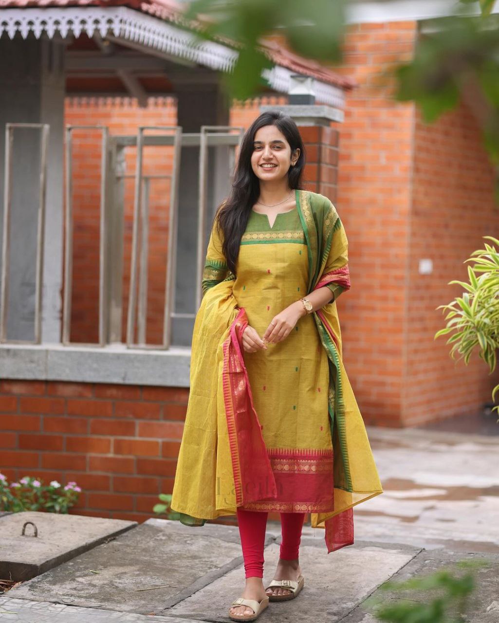 Premium yellow Kanchi cotton Traditional & Ceremonial Clothing