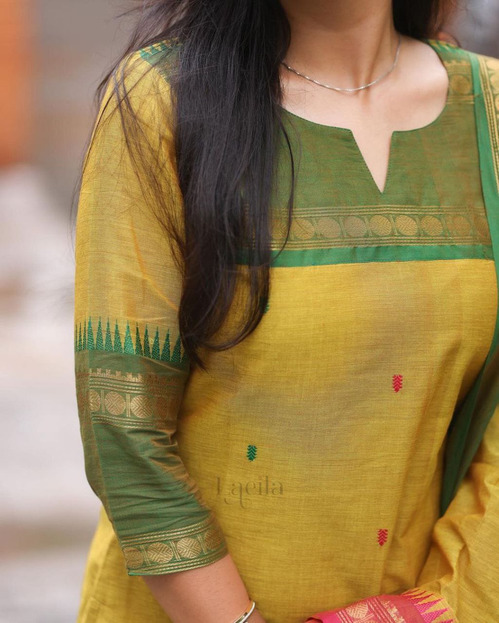 Premium yellow Kanchi cotton Traditional & Ceremonial Clothing