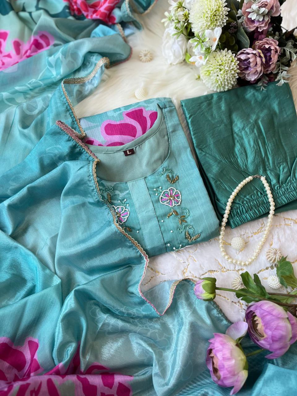 Premium  floral Kurti set Traditional & Ceremonial Clothing