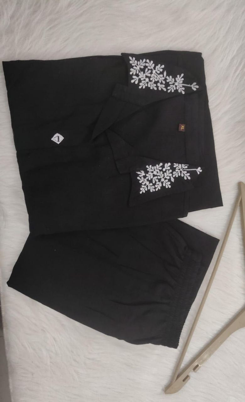 Premium Cotton kurta with palazzo  Outfit Sets
