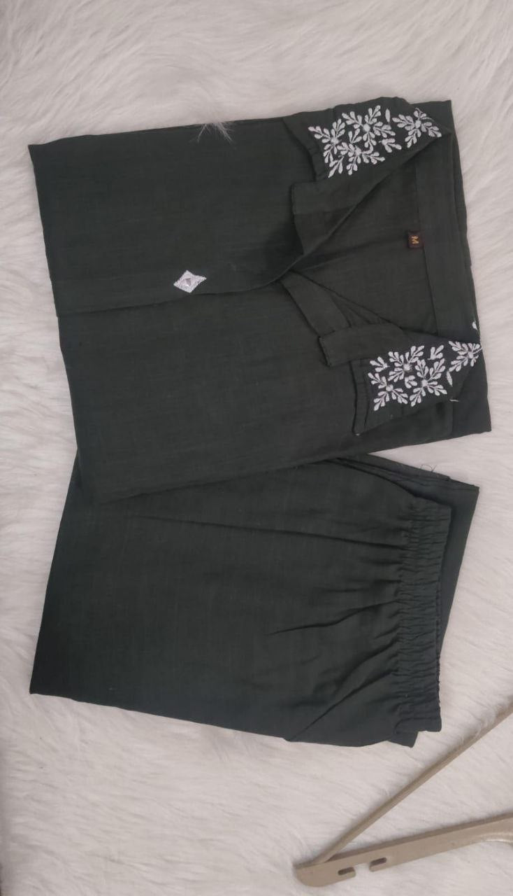 Premium Cotton kurta with palazzo  Outfit Sets
