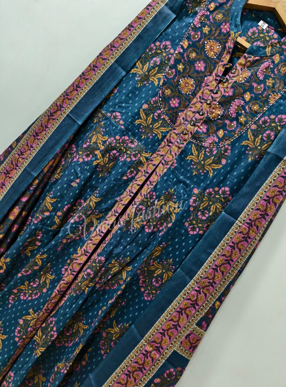 Premium floral Kalamkari set Traditional & Ceremonial Clothing