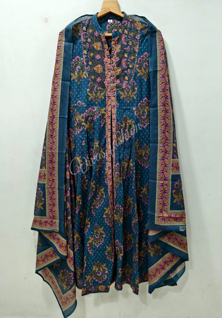 Premium floral Kalamkari set Traditional & Ceremonial Clothing