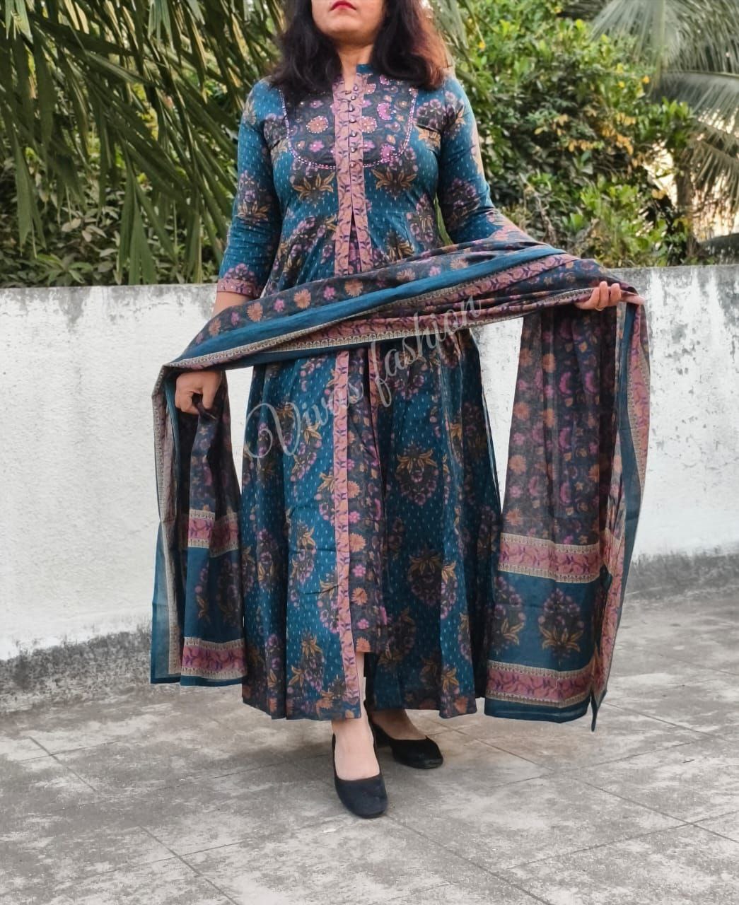 Premium floral Kalamkari set Traditional & Ceremonial Clothing