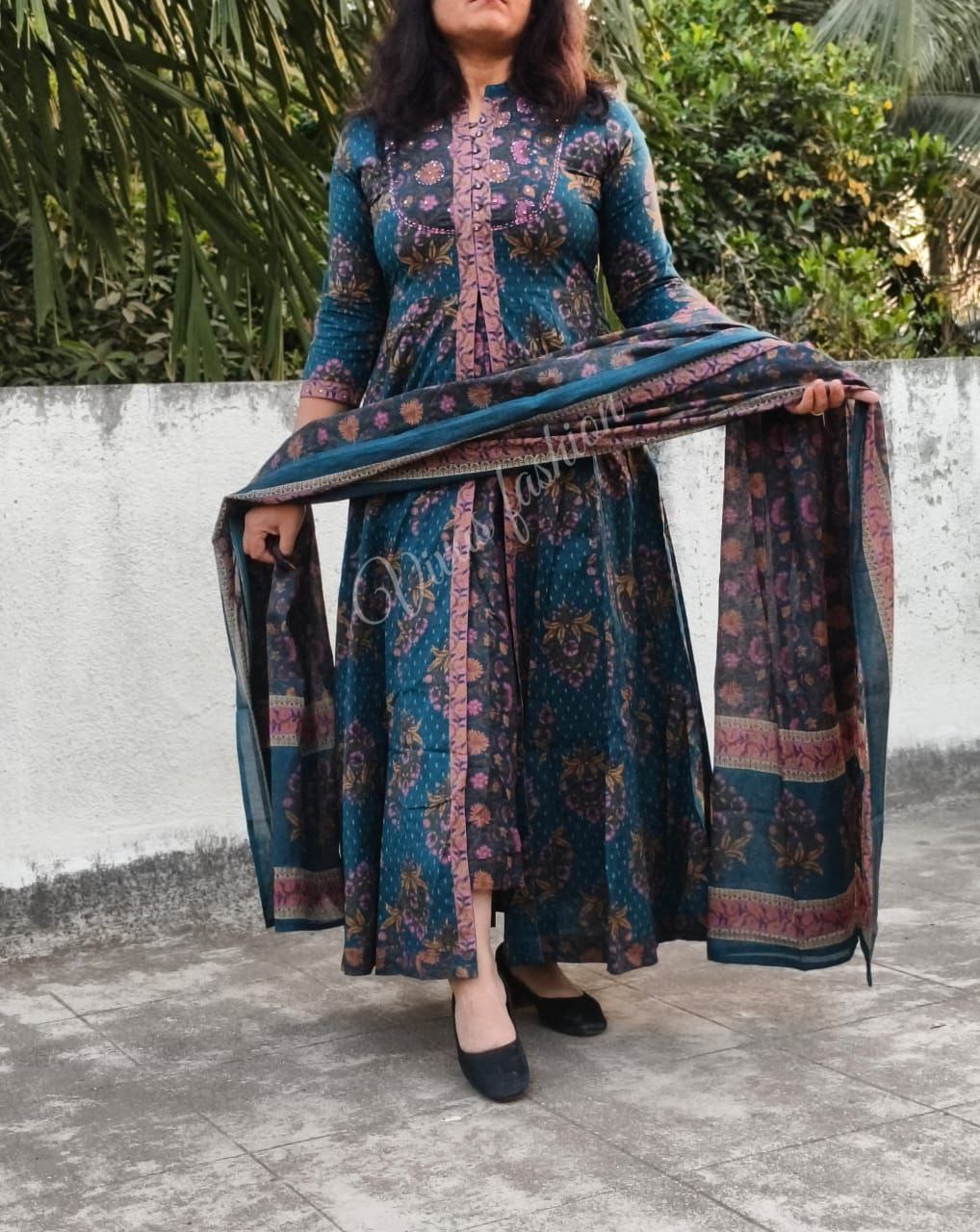 Premium floral Kalamkari set Traditional & Ceremonial Clothing