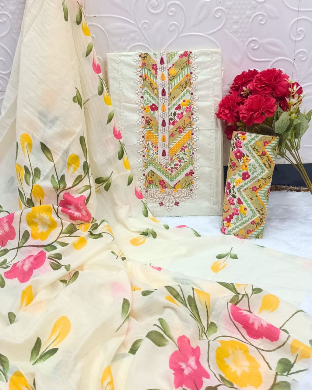 Premium floral Cotton set Traditional & Ceremonial Clothing