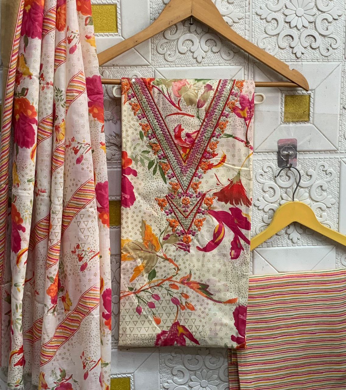 Premium floral Cotton set Traditional & Ceremonial Clothing
