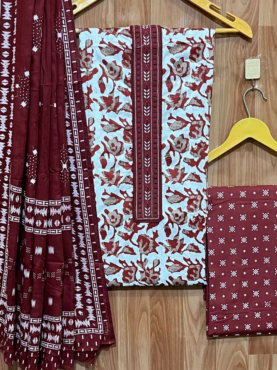 Premium floral Cotton set Traditional & Ceremonial Clothing