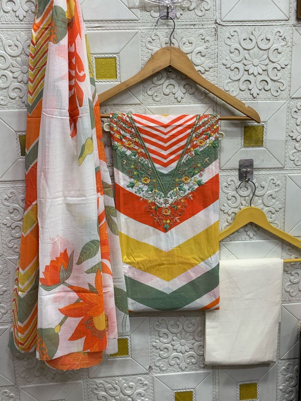 Premium floral Cotton set Traditional & Ceremonial Clothing