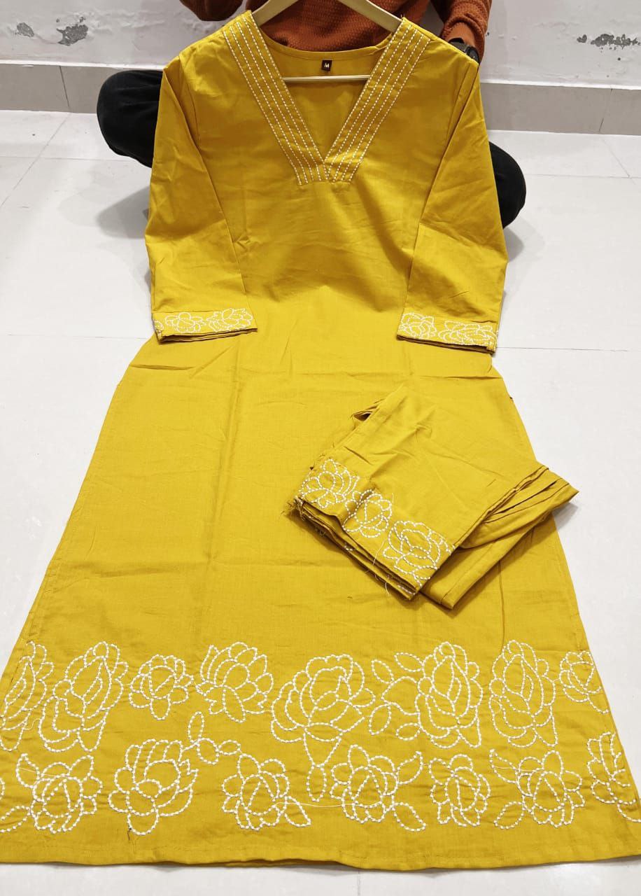 Premium Embroidery kurta with pant  Traditional & Ceremonial Clothing
