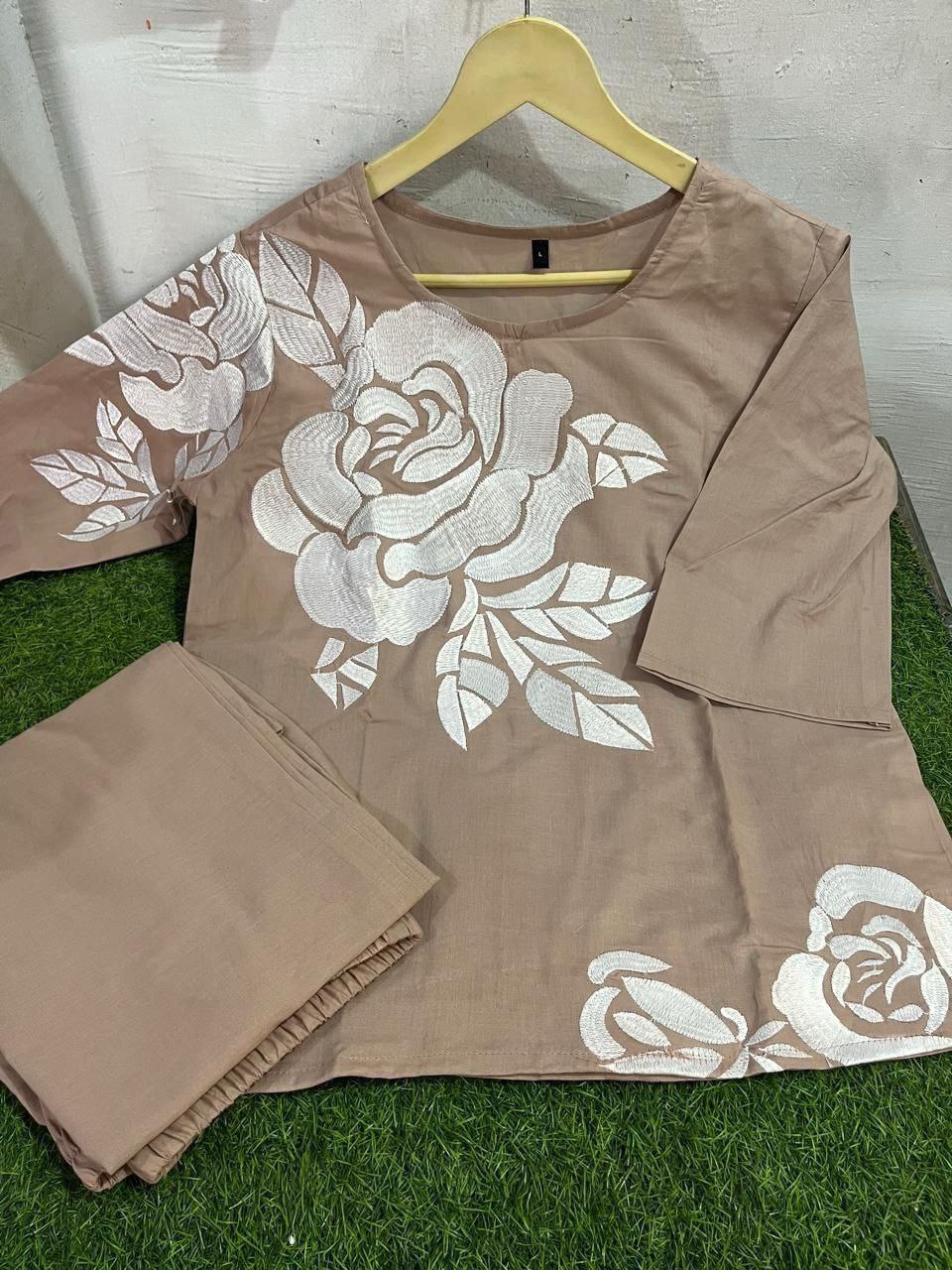 Premium floralPure cotton set  Outfit Sets