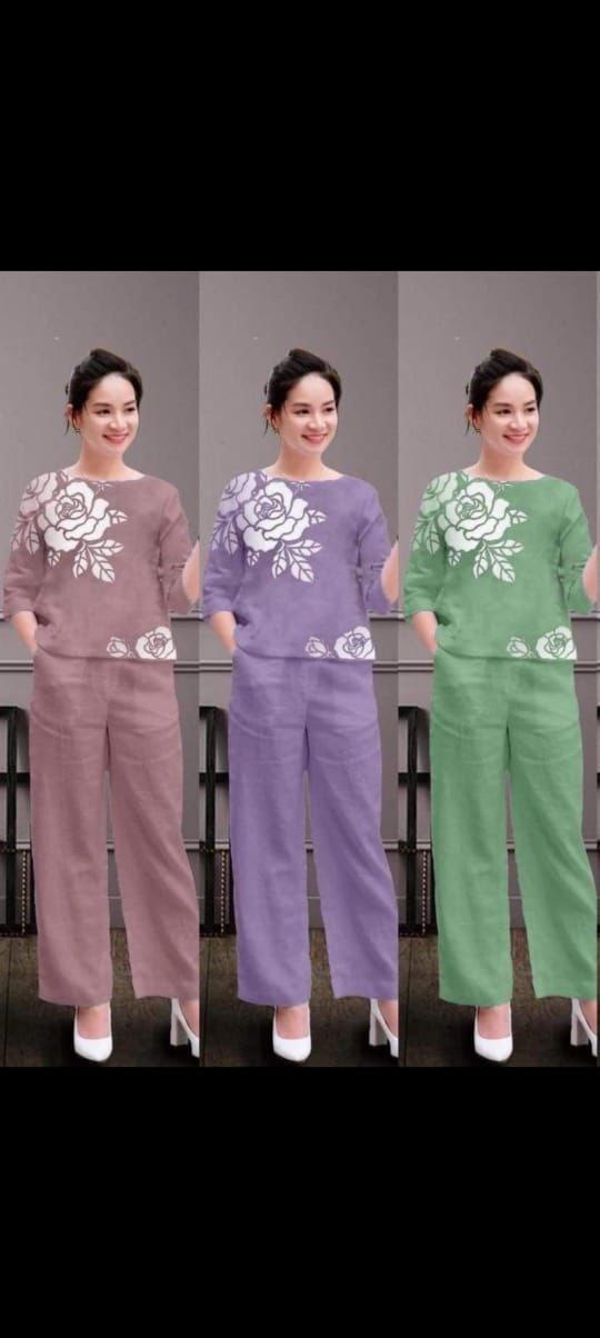 Premium floralPure cotton set  Outfit Sets
