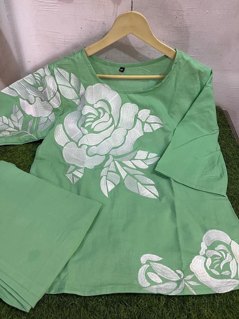 Premium floralPure cotton set  Outfit Sets