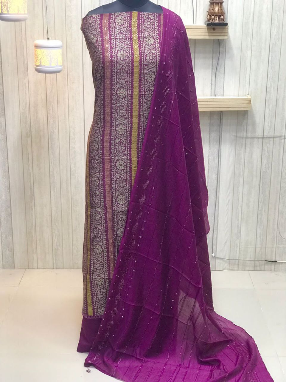 Premium floral purple Traditional & Ceremonial Clothing