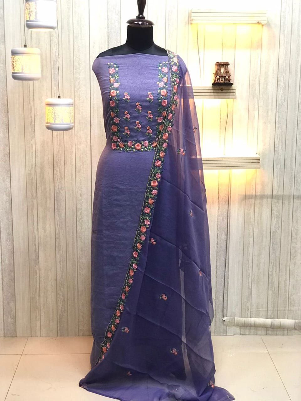 Premium floral purple Traditional & Ceremonial Clothing
