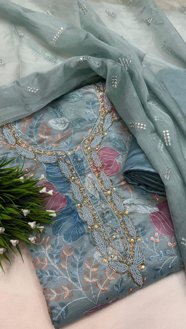 Premium floral Material Traditional & Ceremonial Clothing