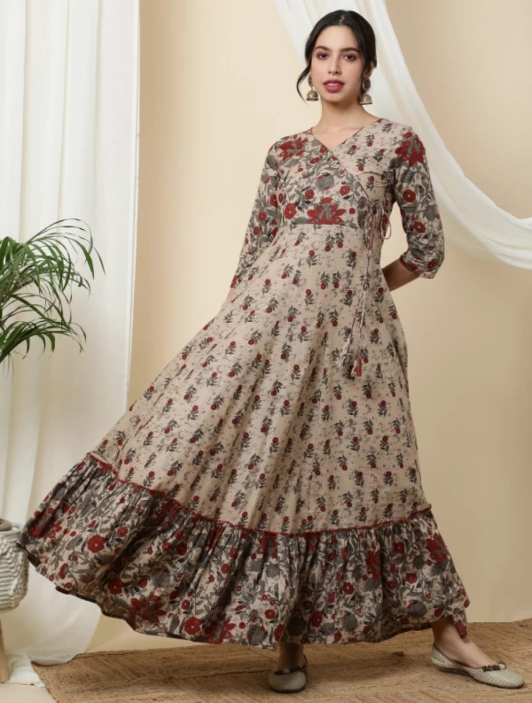 Premium floral Anarkali kurti  Dresses